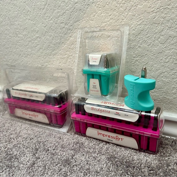 ImpressArt Metal Stamp Set Bridgette Uppercase & Lowercase Letter Stamps Juniper - Picture 7 of 7